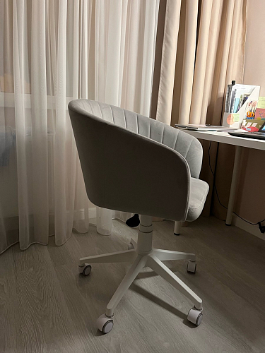 Компьютерное кресло Тибо светло-коричневый / белый фото покупателя 188