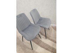 Стул на металлокаркасе Вейв темно-серый / черный фото покупателя 360