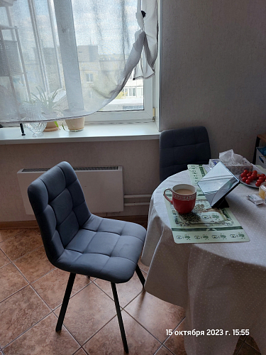 Комплект стульев Чилли 4 шт темно-серый / черный фото покупателя 76