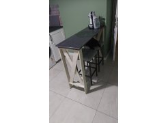 Барный стул Лофт кожзам d1 / черный матовый фото покупателя 218