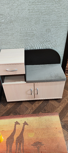 Обувница Аврора дуб млечный / венге фото покупателя 61