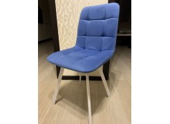 Стул на металлокаркасе Чилли синяя ткань / белый фото покупателя 33