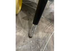 Стул на металлокаркасе Gabi 1 бежевый / черный с серебряными наконечниками фото покупателя 527