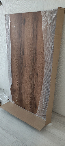 Стол Тринити Лофт 120 32 мм дуб галифакс табако / черный матовый фото покупателя 5