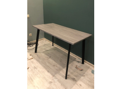 Стол Тринити Лофт 120 32 мм бетон / черный матовый фото покупателя 23