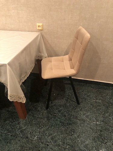 Стул на металлокаркасе Чилли синяя ткань / белый фото покупателя 1044