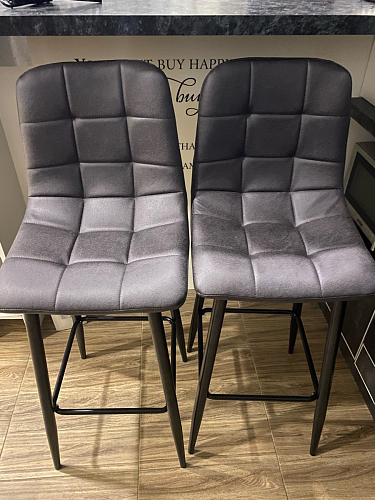 Барный стул Chio black / grey фото покупателя 44