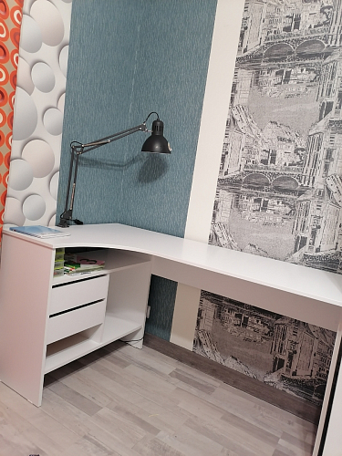 Письменный стол СПм-25 правый белый  - Уцененный экземпляр фото покупателя 86