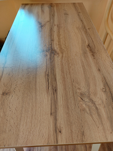 Стол Тринити Лофт 120 25 мм черный матовый / юта фото покупателя 65