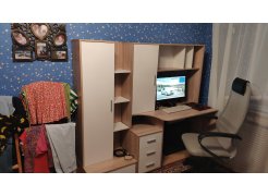 Стол компьютерный КСТ-16 бетон / белый фото покупателя 2