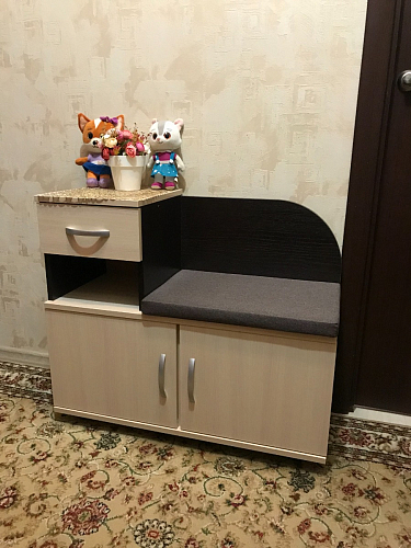 Обувница Аврора дуб млечный / венге фото покупателя 16