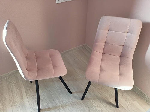 Комплект стульев Чилли 2 шт бежевый / черный фото покупателя 899