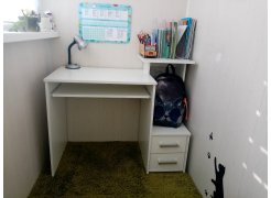 Компьютерный стол Джаз-24 левый белый фото покупателя 71