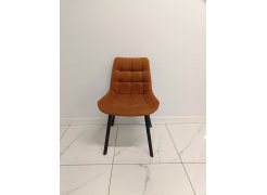 Стул на металлокаркасе Челси кирпичный / черный из шоурума 2