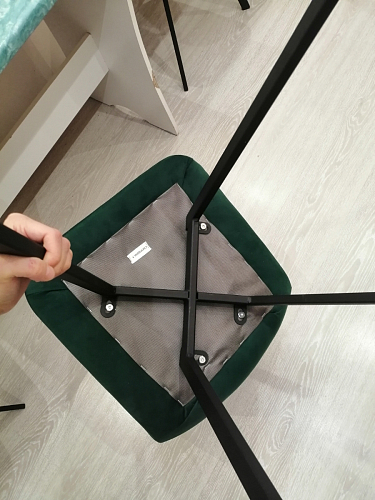 Стул на металлокаркасе Чилли бирюзовый / черный фото покупателя 1066