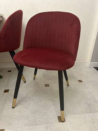 Стул на металлокаркасе Gabi latte / gold / black фото покупателя 654