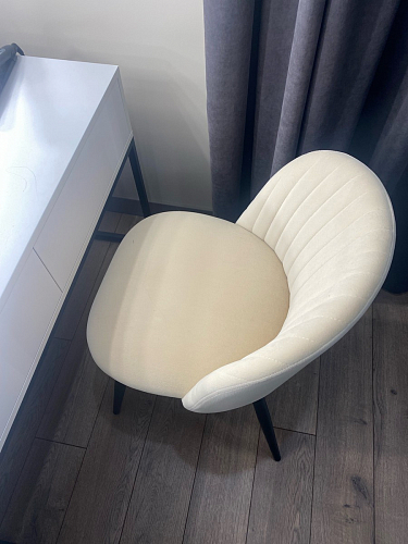 Стул на металлокаркасе Gabi dark beige / black / silver фото покупателя 972