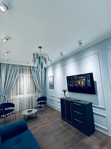 Журнальный столик Роб D-700 голубой мрамор фото покупателя 6