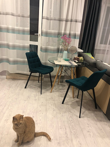 Стул на металлокаркасе Челси бежевый / белый каркас фото покупателя 175