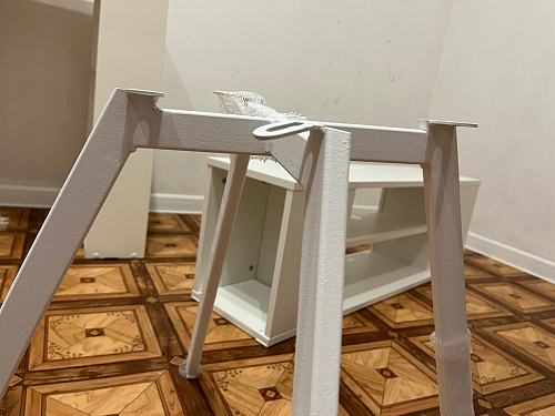 Стул на металлокаркасе Чилли бежевый / белый каркас фото покупателя 790