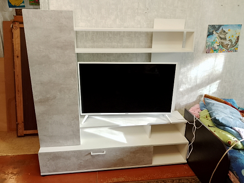 Готовая гостиная Jimenez дуб венге / белый глянец фото покупателя 103