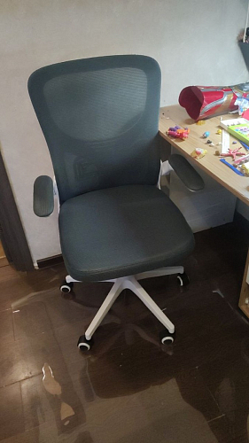 Компьютерное кресло Konfi gray / blue / white фото покупателя 198