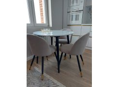 Стул на металлокаркасе Gabi gray / black фото покупателя 29