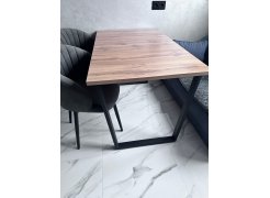 Деревянный стол Лота Лофт 120(160)х75 черный матовый / бетон светлый фото покупателя 742