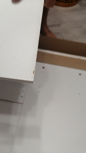 Письменный стол СПм-25 левый белый  - Уцененный экземпляр фото покупателя 89