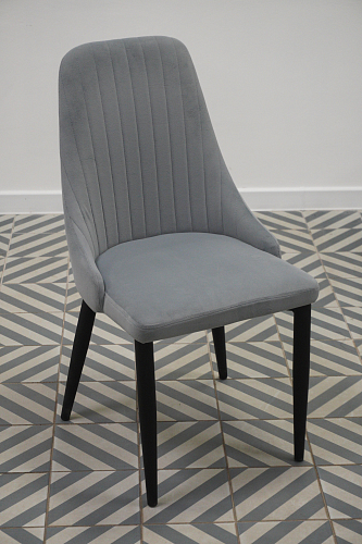 Стул на металлокаркасе Kora black / gray из шоурума 7