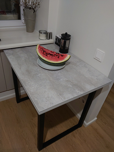 Стол Форли дуб рошелье / черный матовый фото покупателя 61