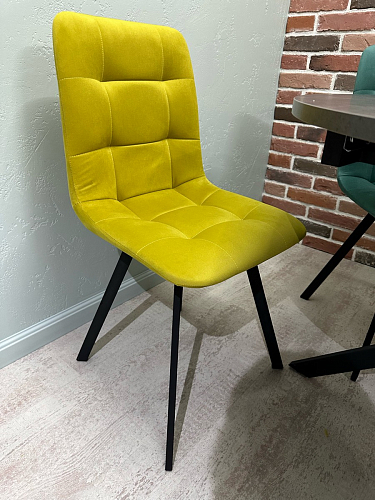 Стул на металлокаркасе Чилли синяя ткань / белый фото покупателя 1386