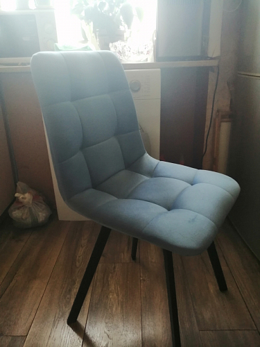 Стул на металлокаркасе Чилли бирюзовый / черный фото покупателя 733