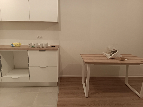 Стол Лота Лофт 140 25 мм черный матовый / бетон фото покупателя 450