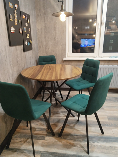 Стул на металлокаркасе Чилли бежевый / белый каркас фото покупателя 1213