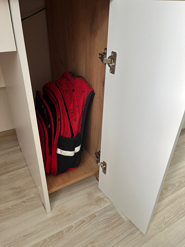 Письменный стол Комфорт 12.71 дуб золотой craft / белая аляска фото покупателя 9