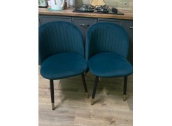 Стул на металлокаркасе Gabi blue / black фото покупателя 574