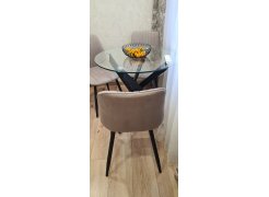 Стул на металлокаркасе Седа К крутящийся светло-серый  / белый фото покупателя 13