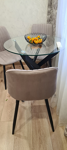 Комплект стульев Вейв 4 шт светло-серый / черный фото покупателя 13