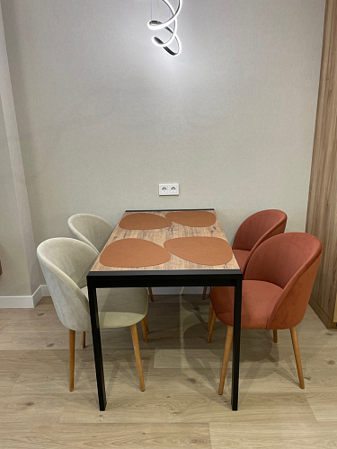 Стол Центавр бетон / графит фото покупателя 49