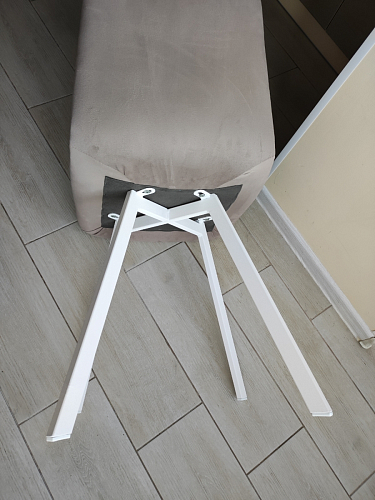 Стул на металлокаркасе Чилли К кирпичный / черный фото покупателя 448