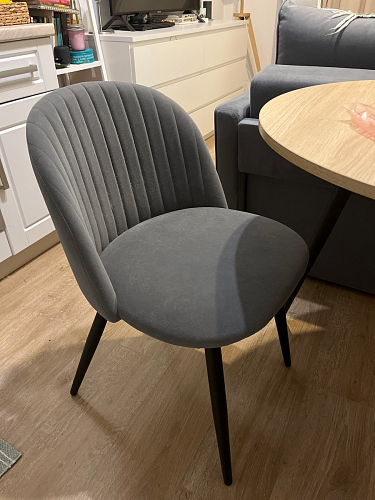 Стул на металлокаркасе Gabi 1 темно-серый / черный фото покупателя 37