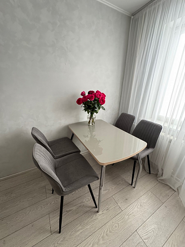 Стул на металлокаркасе Седа К латте / черный фото покупателя 350