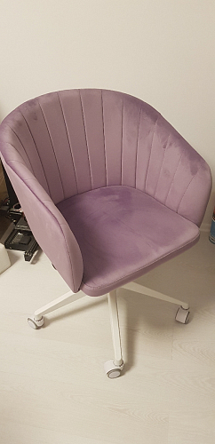 Компьютерное кресло Тибо сиреневый фото покупателя 65