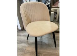 Стул на металлокаркасе Gabi 1 бежевый / черный с серебряными наконечниками фото покупателя 140