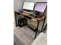 Письменный стол Леон Лофт бетон / черный матовый фото покупателя 79