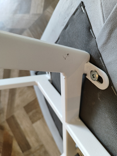 Стул на металлокаркасе Чилли светло-серый / белый каркас фото покупателя 385