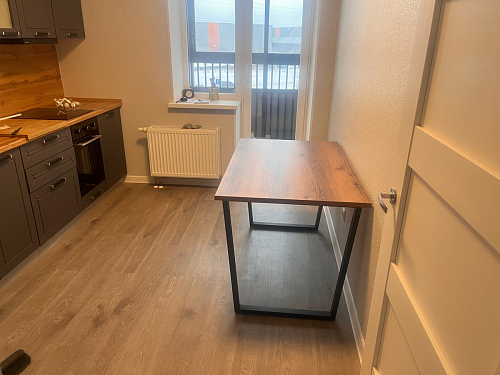 Деревянный стол Лота Лофт 120x75 дуб крафт табачный / черный матовый фото покупателя 533