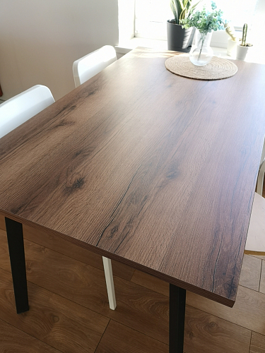 Стол Тринити Лофт 120 32 мм бетон / черный матовый фото покупателя 416