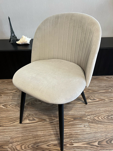 Стул на металлокаркасе Gabi 1 light blue / black / gold фото покупателя 822